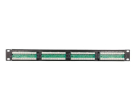 ExtraLink  Patchpanel 24p 19" 1U UTP 5e półka (czarna) - 1323248 - zdjęcie 3